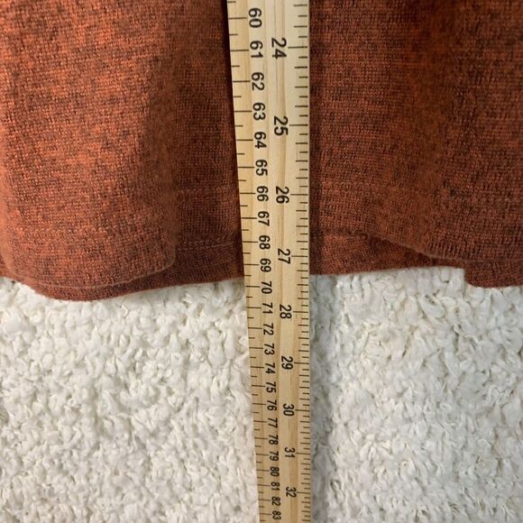 Ali Miles Orange Long Sleeve Cinched Cowl Neck Drawstring Sweater Womens‎ Size S - Picture 9 of 9